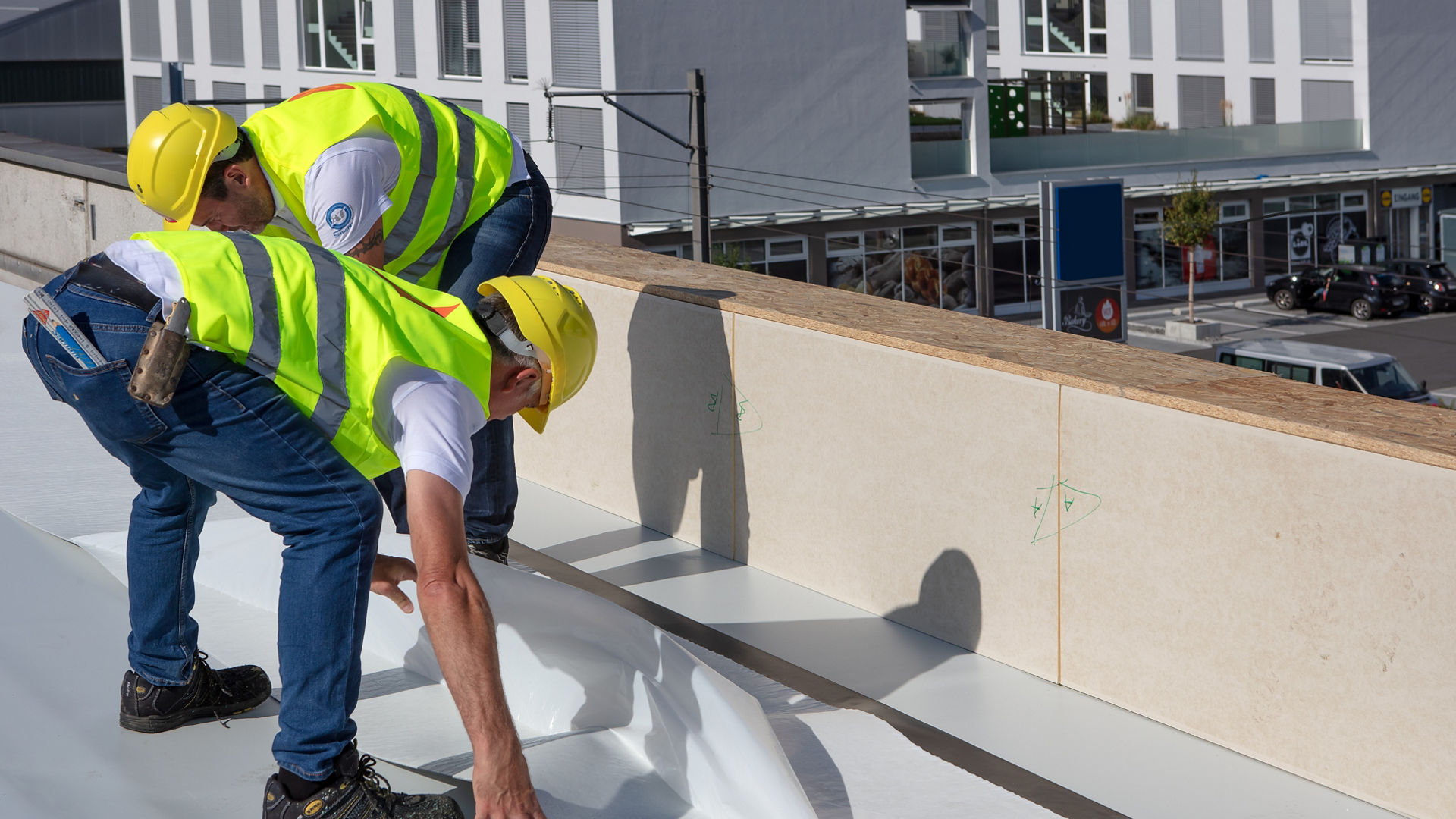 Professional roofing team at M & B Roofing Ltd